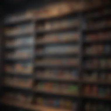 A vibrant collection of amiibo figures displayed on a shelf