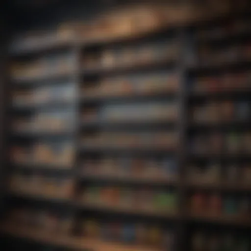 A vibrant collection of amiibo figures displayed on a shelf
