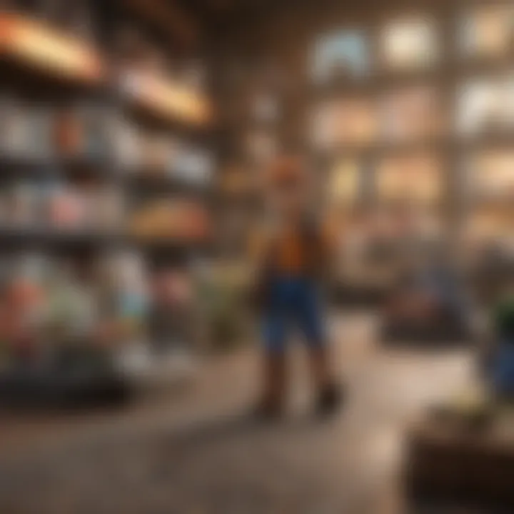 A gamer exploring online marketplaces for amiibo deals
