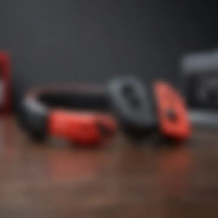 Sleek headset with Nintendo Switch console