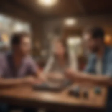 An engaging scene depicting gamers enjoying Game Cube gameplay together