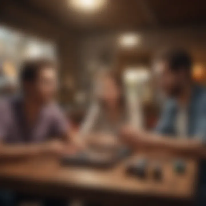 An engaging scene depicting gamers enjoying Game Cube gameplay together