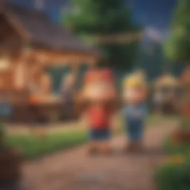 Celebration in Animal Crossing: A Community Event Animal Crossing characters celebrating a special event