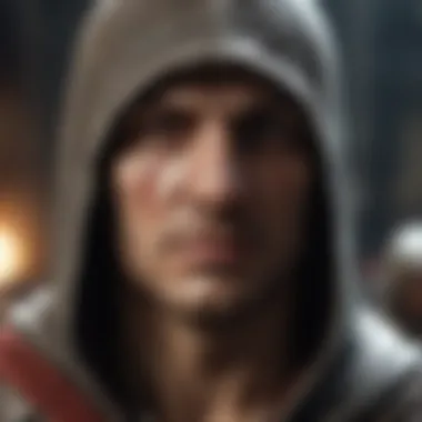 A close-up of a key character, highlighting their intricate design and emotional depth.