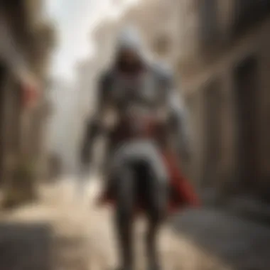 Philosophical Undertones: Exploring Themes in Assassin's Creed II A representation of philosophical themes intertwined with gameplay, such as free will and morality.