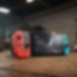 A vibrant scene showcasing the excitement of gameplay on the Nintendo Switch