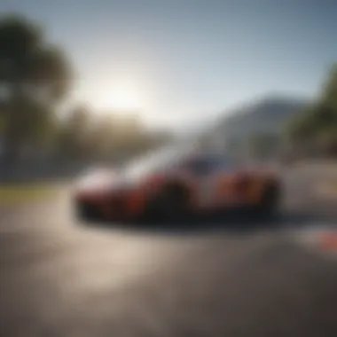 Stunning graphics highlighting a detailed racing environment
