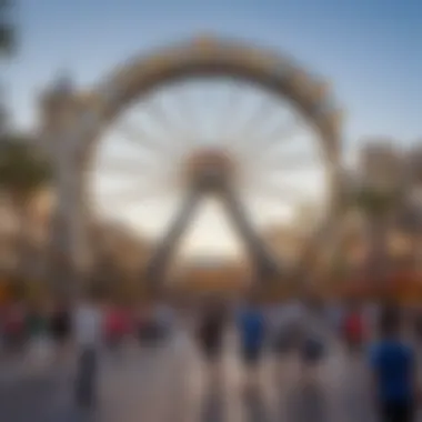 Visitors enjoying the thrills of Universal Studios Hollywood during a prime visiting period