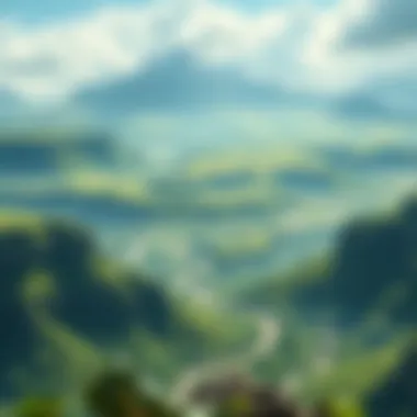 Exploring the Vastness of Hyrule An expansive view of Hyrule, showcasing its diverse landscapes and rich environment