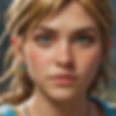 Close-up of a specific Breath of the Wild Amiibo card with detailed artwork