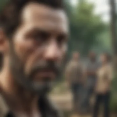 Character Facing Morality Dilemma in The Walking Dead Game Season 3