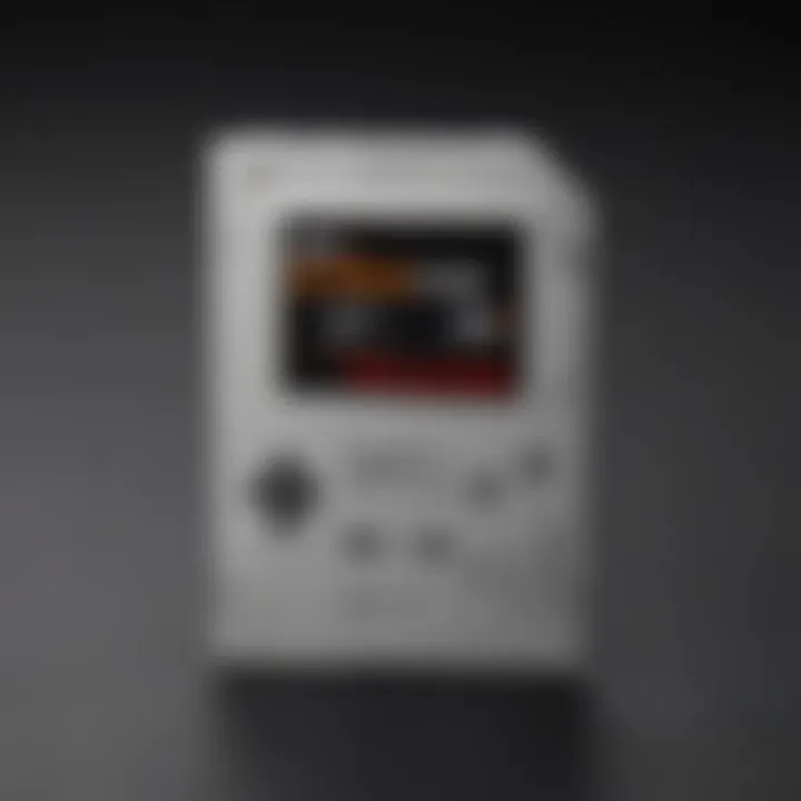 High-speed SD card inserted into a Nintendo Wii console