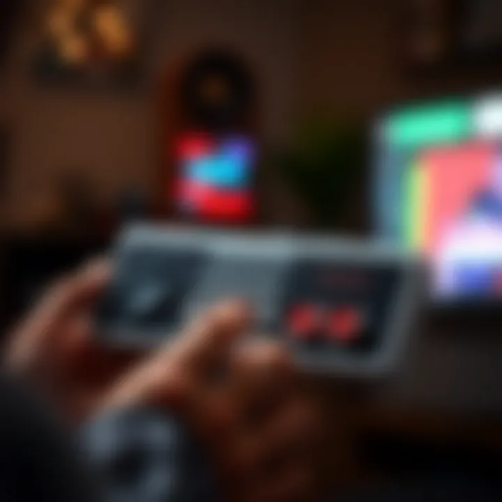 User Interaction with the Classic NES Controller User experience with the Classic NES Controller in action