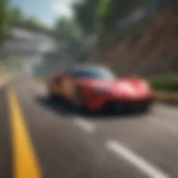 A vibrant track from Mario Racing showcasing the colorful design and iconic characters.