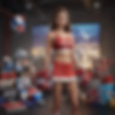 Components of Cheerleader Kits: Nintendo Focus Detailed components of a cheerleader kit tailored for Nintendo games