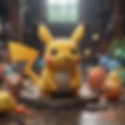 A detailed illustration of various Pokémon types and their characteristics