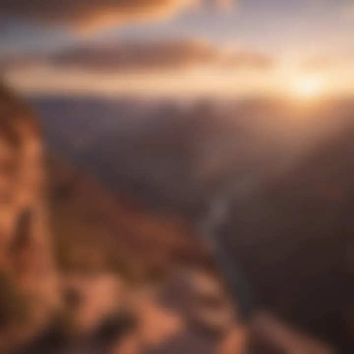 Sunset over Grand Canyon National Park