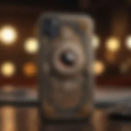 Cuphead phone case with intricate vintage design