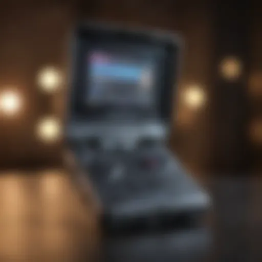 Custom Game Boy Advance SP console showcasing unique design elements