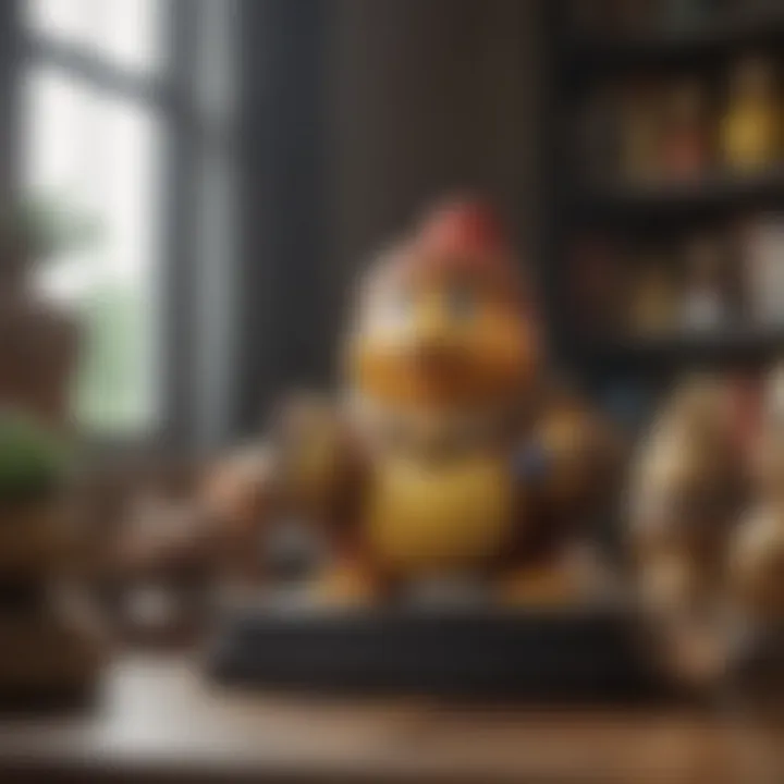 Collector displaying a collection of Dedede Amiibo.