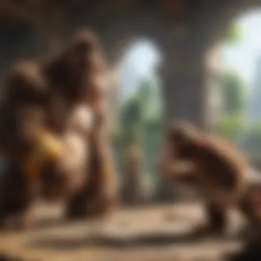 Donkey Kong facing off against a challenging boss