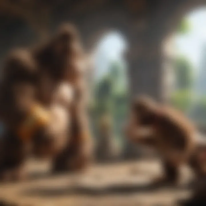 Donkey Kong facing off against a challenging boss