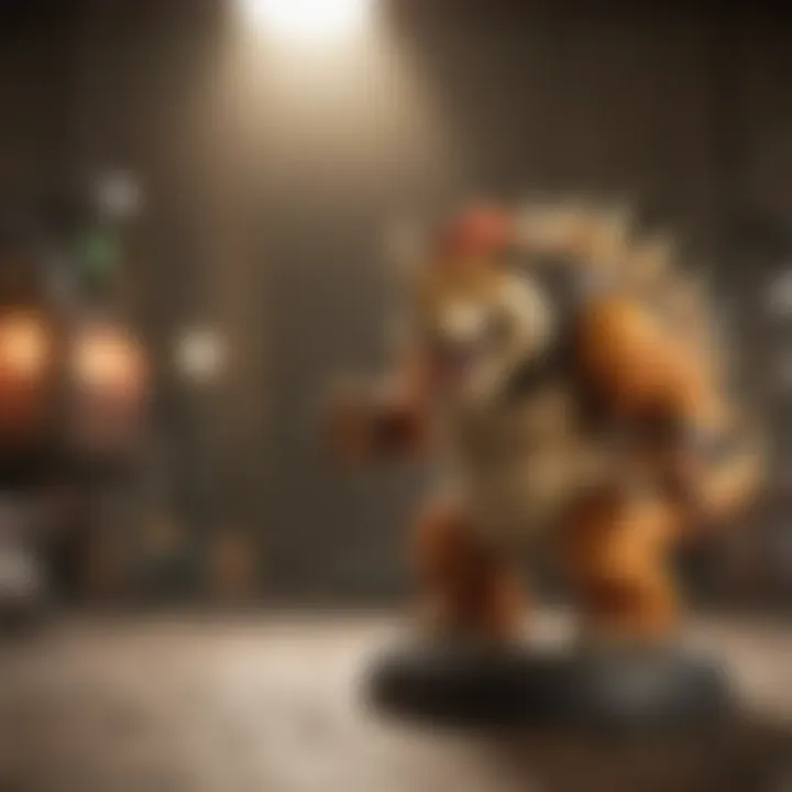 Bowser amiibo in dynamic gameplay