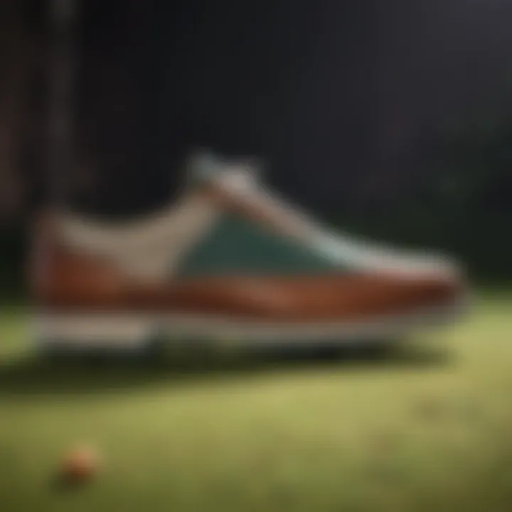 Golf shoe showcasing superior craftsmanship