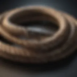 Elegant HDMI cord coiled neatly