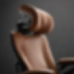 Elegant headrest design of Herman Miller Aeron Chair