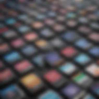 Aesthetic Array of SDXC Memory Cards Elegant SDXC Memory Card Collection