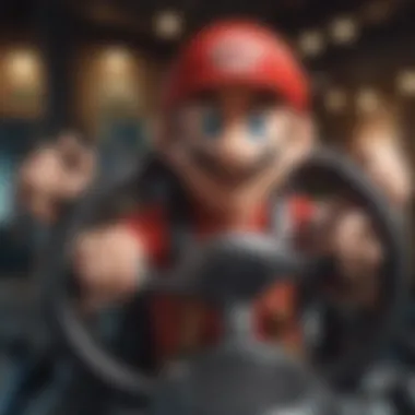 Master Precision with a Steering Wheel Enhanced control in Mario Kart gameplay