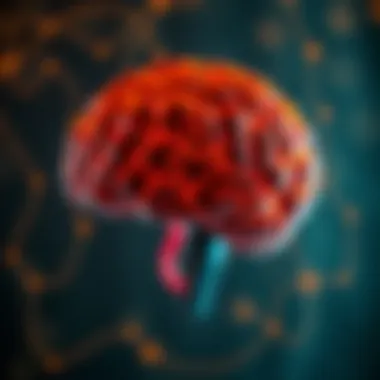 A vibrant brain depicted with dynamic pathways representing cognitive growth