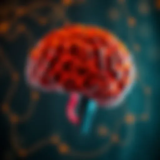 A vibrant brain depicted with dynamic pathways representing cognitive growth