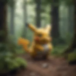 Enigmatic Archaeus Pokémon in Mystery Forest