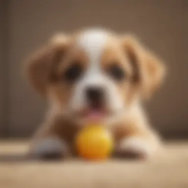 Playful puppy with a mischievous grin