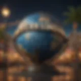 Vibrant view of Universal Studios Orlando entrance showcasing the iconic globe.