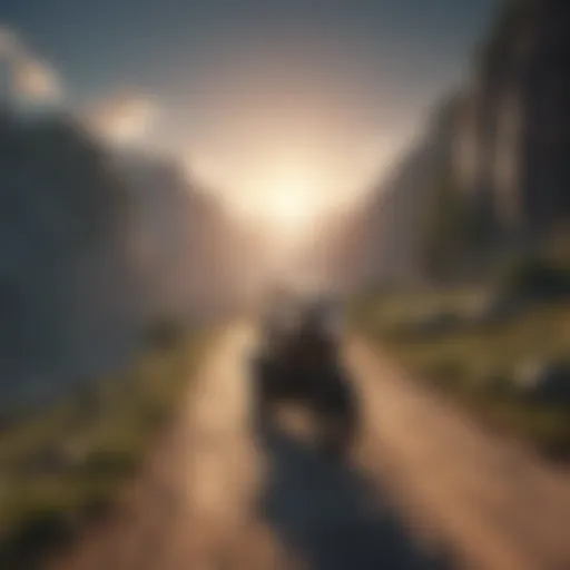 A breathtaking landscape from an adventure game