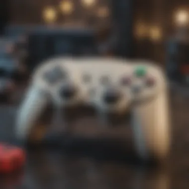 Wireless GameCube Controller with Switch Wireless GameCube controller alongside Nintendo Switch