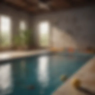 A tranquil virtual pool setting