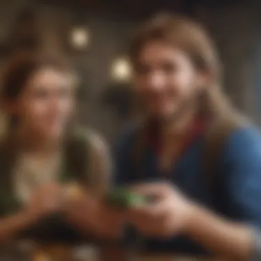 Excited Gaming Enthusiasts Embracing Ocarina of Time Excited Gaming Enthusiasts Embracing Ocarina of Time