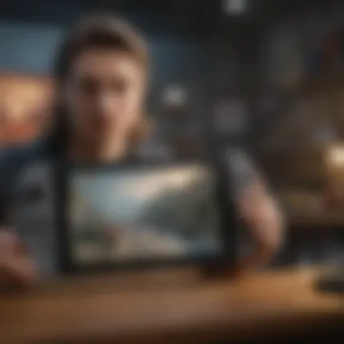 Enhanced Gaming Experience on Nintendo Switch A gamer enjoying a seamless experience on Nintendo Switch after storage upgrade