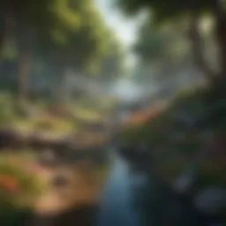 A breathtaking landscape from an Aeril game, showcasing vibrant colors and intricate designs.