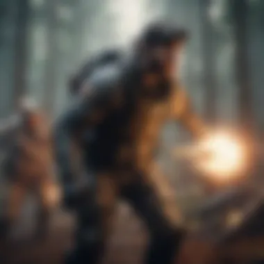 Ultimate Test of Skill Epic battle scene in a survival game