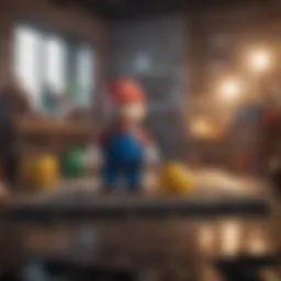 Diverse collection of Super Mario LEGO sets showcasing character figures and interactive components