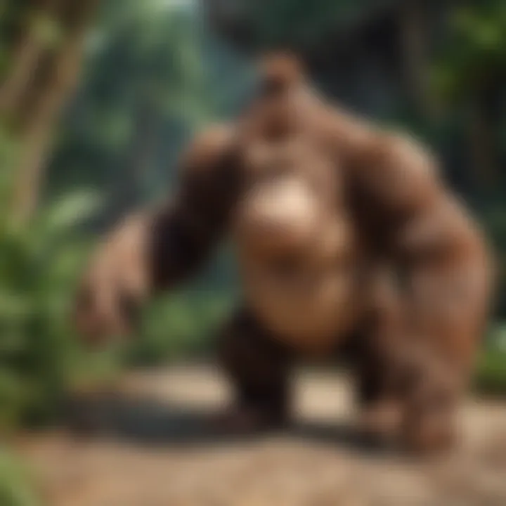 Conceptual art of Donkey Kong character evolution
