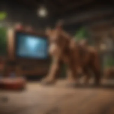 Modern gaming setup showcasing Donkey Kong gameplay