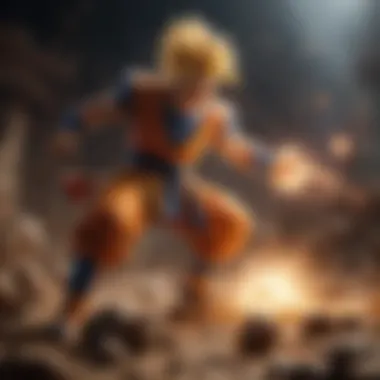 Iconic Characters Engaged in Epic Battle Epic battle scene with iconic characters