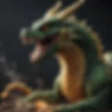 Shenron: The Magnificent Dragon Granting Wishes Majestic dragon Shenron granting a wish