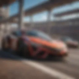 Nintendo racing game selection showcasing colorful and dynamic graphics